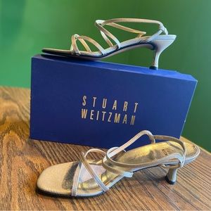 Stuart Weitzman gold sandals